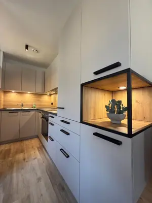 Küche/Küchenzeile in der Unterkunft Lieblingsplatz Apartments