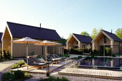 Der Swimmingpool an oder in der Nähe von Agrad Chalets