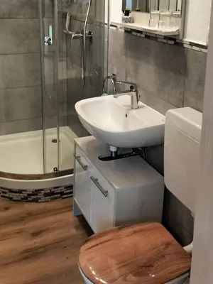 Ein Badezimmer in der Unterkunft Bauernhof Gorihof
