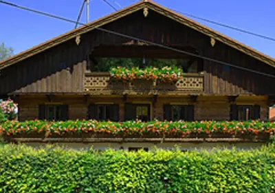 Ein Garten an der Unterkunft Alter Ledererhof