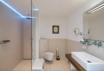 Ein Badezimmer in der Unterkunft Haus Sibylle