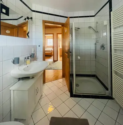 Ein Badezimmer in der Unterkunft Ferienwohnung Bina