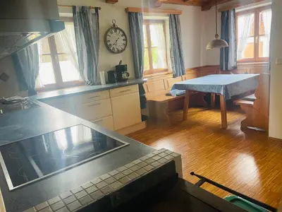Küche/Küchenzeile in der Unterkunft Ferienwohnung Bina