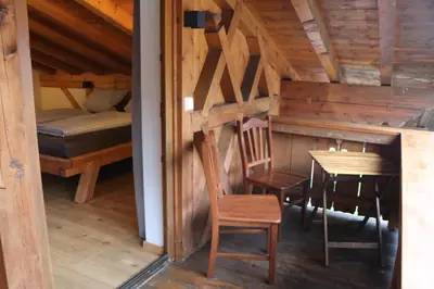 Ein Bett oder Betten in einem Zimmer der Unterkunft Das Bergnest