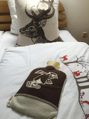 Ein Bett oder Betten in einem Zimmer der Unterkunft Sonnenalm Kampenwand