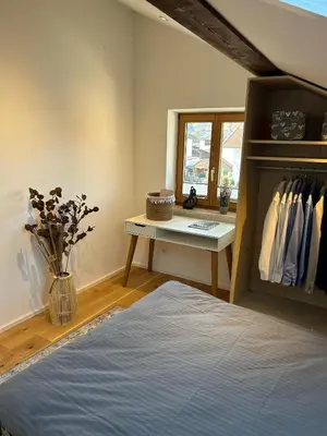 Ein Bett oder Betten in einem Zimmer der Unterkunft Alexanders Mountain Loft