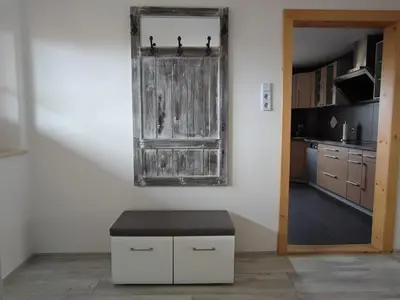 Küche/Küchenzeile in der Unterkunft Ferienwohnung beim Maler Gandi