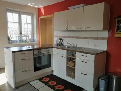 Küche/Küchenzeile in der Unterkunft 2 Zimmer Apartment mit Küche und Bad