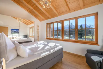 Ein Bett oder Betten in einem Zimmer der Unterkunft Chalet Dahoam