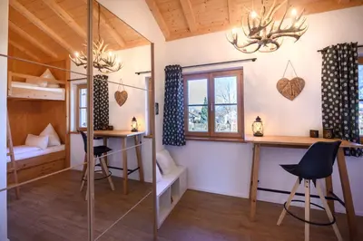 Ein Bett oder Betten in einem Zimmer der Unterkunft Chalet Dahoam
