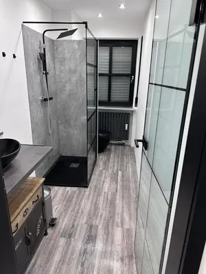 Ein Badezimmer in der Unterkunft Wohnung im Herzen von München