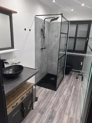 Ein Badezimmer in der Unterkunft Wohnung im Herzen von München