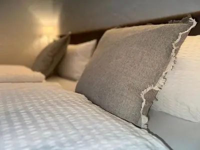 Ein Bett oder Betten in einem Zimmer der Unterkunft BeimSchmied