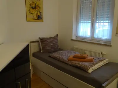 Ein Sitzbereich in der Unterkunft Ferienwohnung Lindenhof