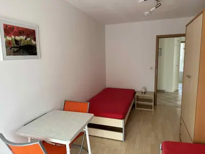 Ein Sitzbereich in der Unterkunft Ferienwohnung Schütz