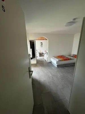 Ein Bett oder Betten in einem Zimmer der Unterkunft Wohlfühlhaus Adelsried