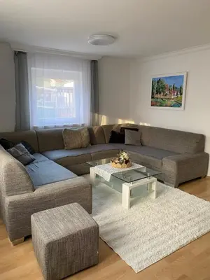 Ein Sitzbereich in der Unterkunft Gemütliches Haus zentral gelegen