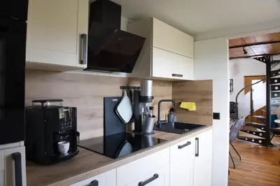 Küche/Küchenzeile in der Unterkunft Apartment Rauschbergblick