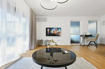 Grundriss der Unterkunft cruwzo I Modern Centrally Located Apartment with Parking