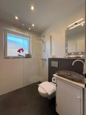 Ein Badezimmer in der Unterkunft Kuckucks Nest