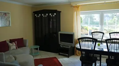 TV/Unterhaltungsangebot in der Unterkunft Ferienwohnung Kühnert
