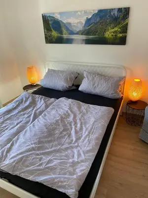 Ein Bett oder Betten in einem Zimmer der Unterkunft A'nett's Quartier