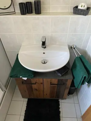 Ein Badezimmer in der Unterkunft A'nett's Quartier