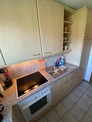 Küche/Küchenzeile in der Unterkunft A'nett's Quartier