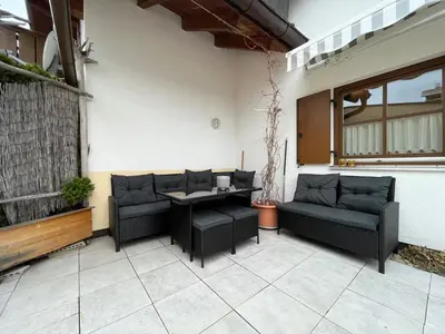 Ein Sitzbereich in der Unterkunft Ferienwohnung Valentin inklusive Königscard
