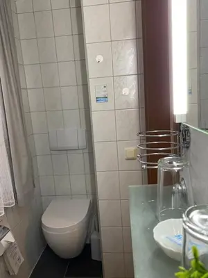Ein Badezimmer in der Unterkunft Waldgasthof Pension Baodwirt