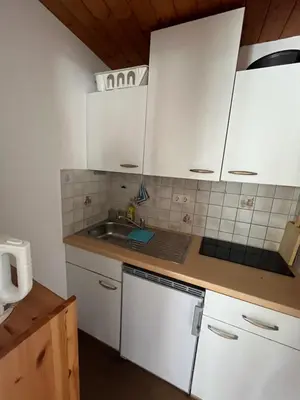 Küche/Küchenzeile in der Unterkunft Ferienwohnung Suttner