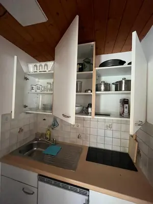 Küche/Küchenzeile in der Unterkunft Ferienwohnung Suttner