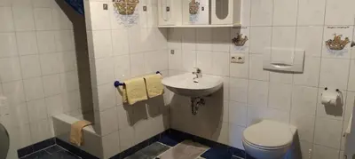 Ein Badezimmer in der Unterkunft Ferienwohnung am Marienbrunnen