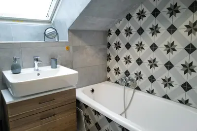 Ein Badezimmer in der Unterkunft Cozy Apartment near Therme Erding