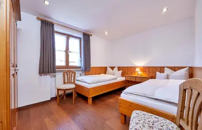 Ein Bett oder Betten in einem Zimmer der Unterkunft Appartements Christiane Knöpfle