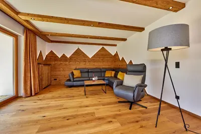 Ein Sitzbereich in der Unterkunft Appartements Christiane Knöpfle