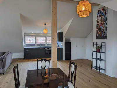 Küche/Küchenzeile in der Unterkunft Ammersee Loft