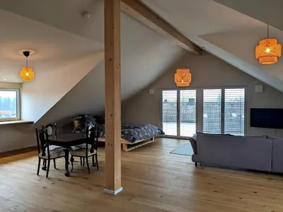 TV/Unterhaltungsangebot in der Unterkunft Ammersee Loft