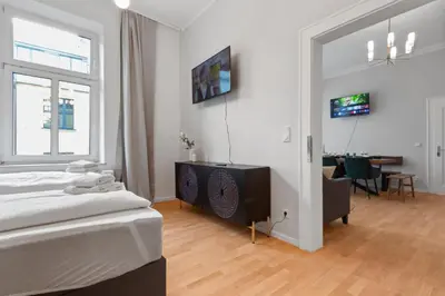 TV/Unterhaltungsangebot in der Unterkunft Flatista Homes - Luise