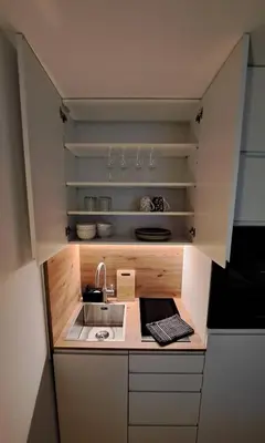 Küche/Küchenzeile in der Unterkunft Vilnius Apart Suite