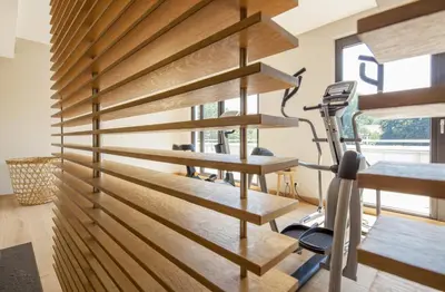 Das Fitnesscenter und/oder die Fitnesseinrichtungen in der Unterkunft Fürstenfelder Hotel