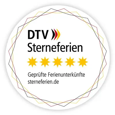 Ein Zertifikat, Auszeichnung, Logo oder anderes Dokument, das in der Unterkunft Haus Johannishof ausgestellt ist