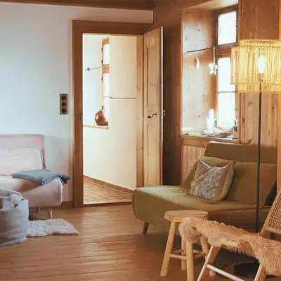 Alpen Lounge Leitzachtal - große urige Wohnung mit Dachterasse und Bergblick