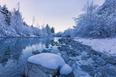 Naturlandschaft in der Nähe des Ferienhauses