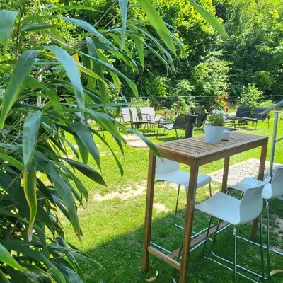 Ein Garten an der Unterkunft Bader Aparthotel