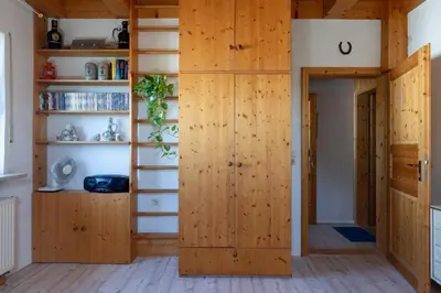 Küche/Küchenzeile in der Unterkunft Gemütliche Wohnung nahe München mit kleinem Garten