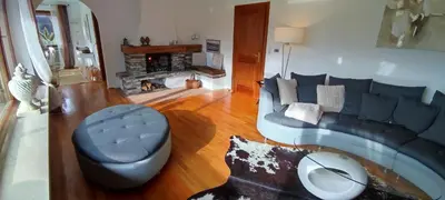 Ein Sitzbereich in der Unterkunft Ferienhaus Harmony