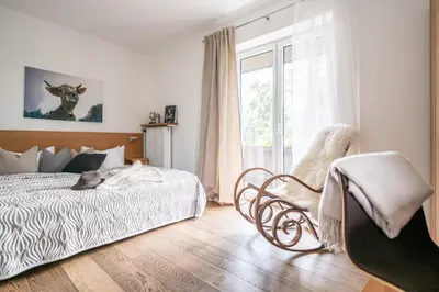 Ein Bett oder Betten in einem Zimmer der Unterkunft Bio-Landhotel Moarwirt