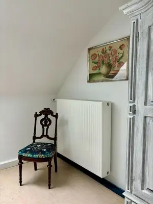 Ein Sitzbereich in der Unterkunft Chalet zur Eselei