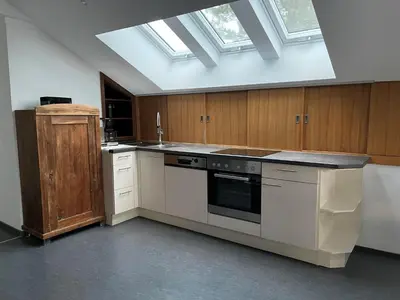 Küche/Küchenzeile in der Unterkunft Chalet zur Eselei
